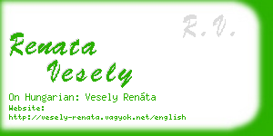 renata vesely business card